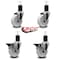 Service Caster 4'' Nylon Wheel Swivel 1-3/4'' Expanding Stem Caster Set 2 Brakes, 4PK SCC-EX20S414-NYS-2-PLB-2-134 - alternate 5